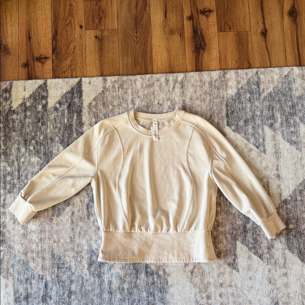 Lululemon Athletica Beige Crew Neck Sweater